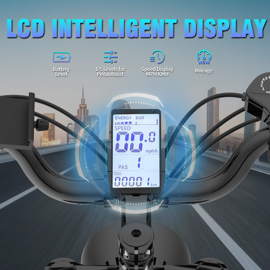 YVY C20 1500W Fat Tire Electric Bike | High-Speed Brushless Motor, 48V 20Ah Battery