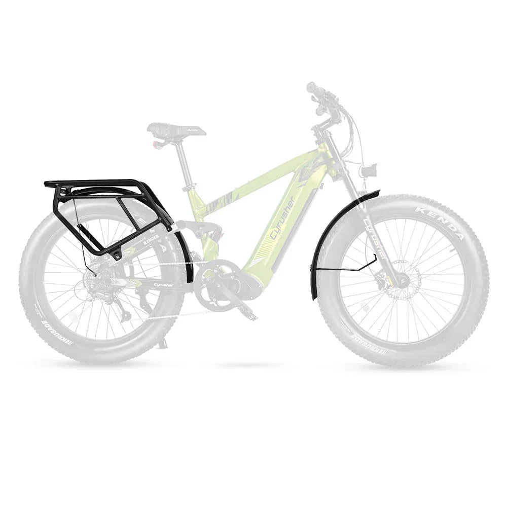 Cyrusher Ranger and Trax Fender and Rear Rack Accessory Set for 24 or 26 Inch Tires