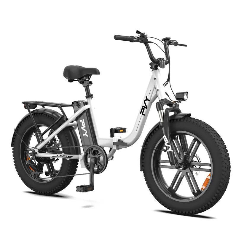 PVY LS20 Step-Through Electric Bike for Women with Shimano 7-Speed and Hydraulic Brakes