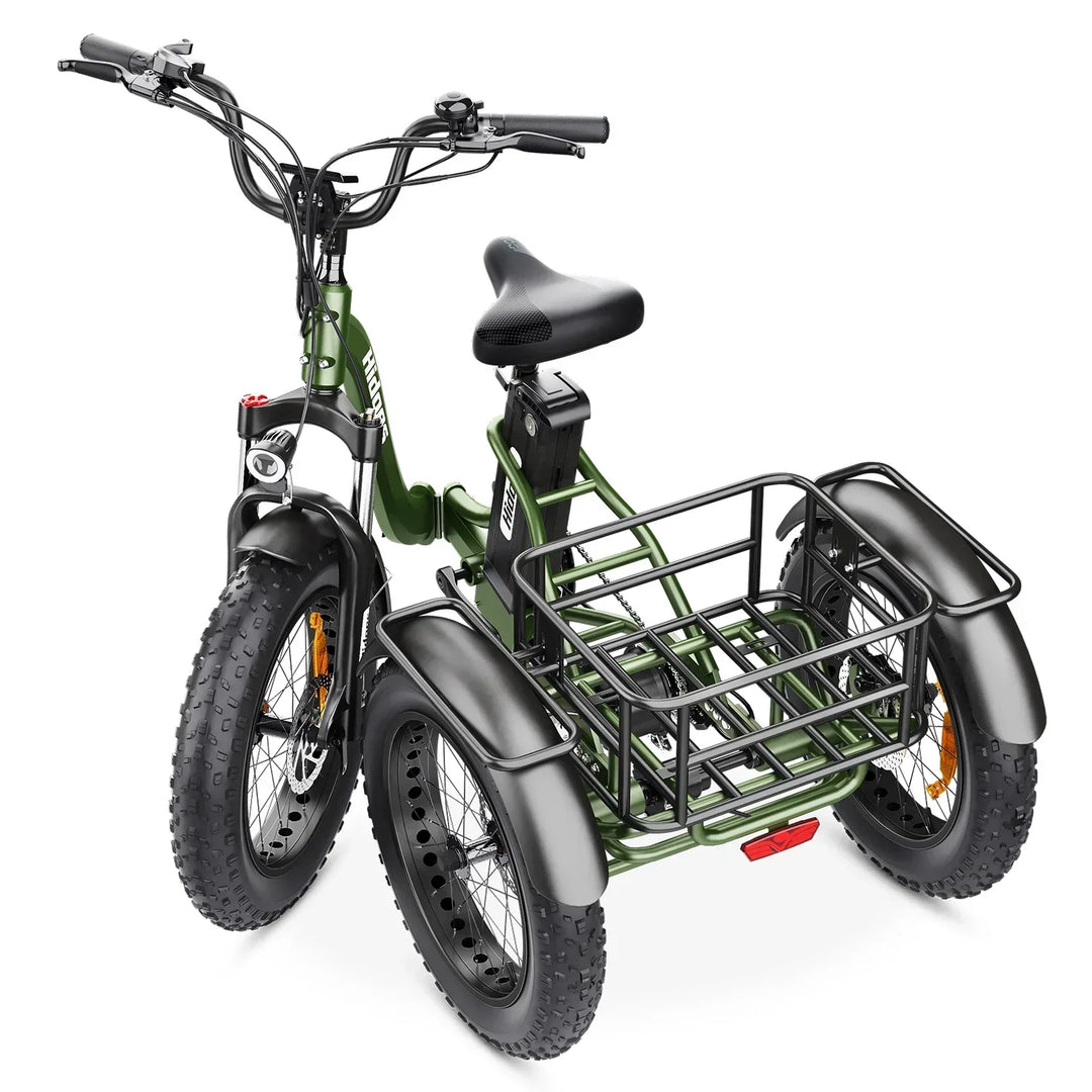 Hidoes ET1 Electric Tricycle with Removable Battery and Rear Drive Motor