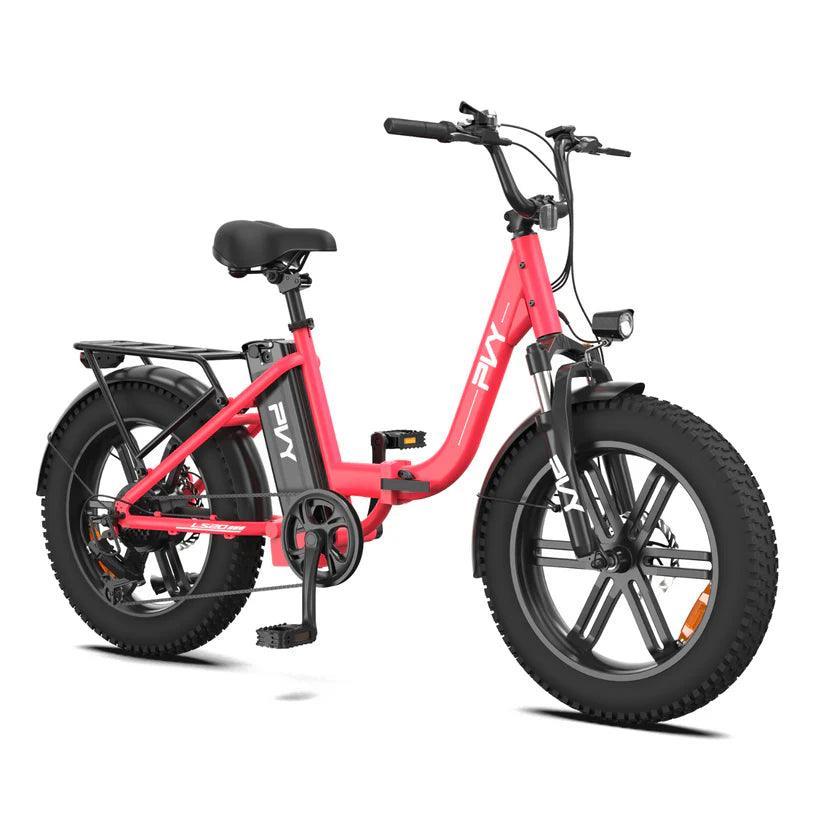 PVY LS20 Step-Through Electric Bike for Women with Shimano 7-Speed and Hydraulic Brakes