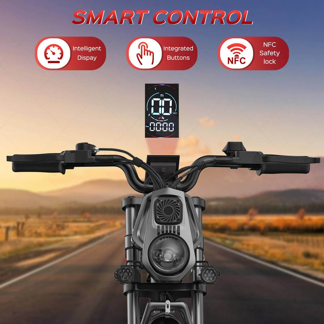 EBIKESZ WO18 2000W AWD Off-Road Fat Tire Electric Bike – Hyper Performance 48V 25Ah Long Range Ebicycle with 20x4.5" Extra Wide Tires