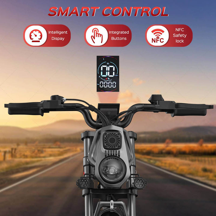 EBIKESZ WO18 2000W AWD Off-Road Fat Tire Electric Bike – Hyper Performance 48V 25Ah Long Range Ebicycle with 20x4.5" Extra Wide Tires