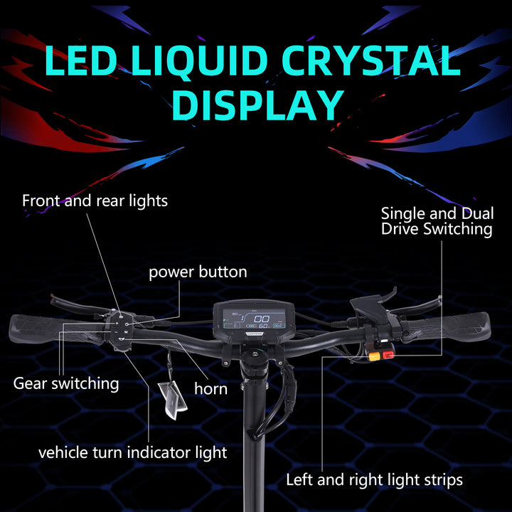 J30MAX 고속 오프로드 스쿠터 - 3000W*2, 90-100KM 주행거리, 듀얼 디스크 브레이크