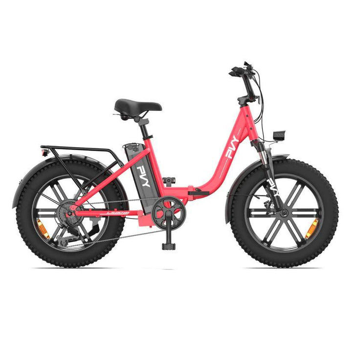 PVY LS20 Step-Through Electric Bike for Women with Shimano 7-Speed and Hydraulic Brakes