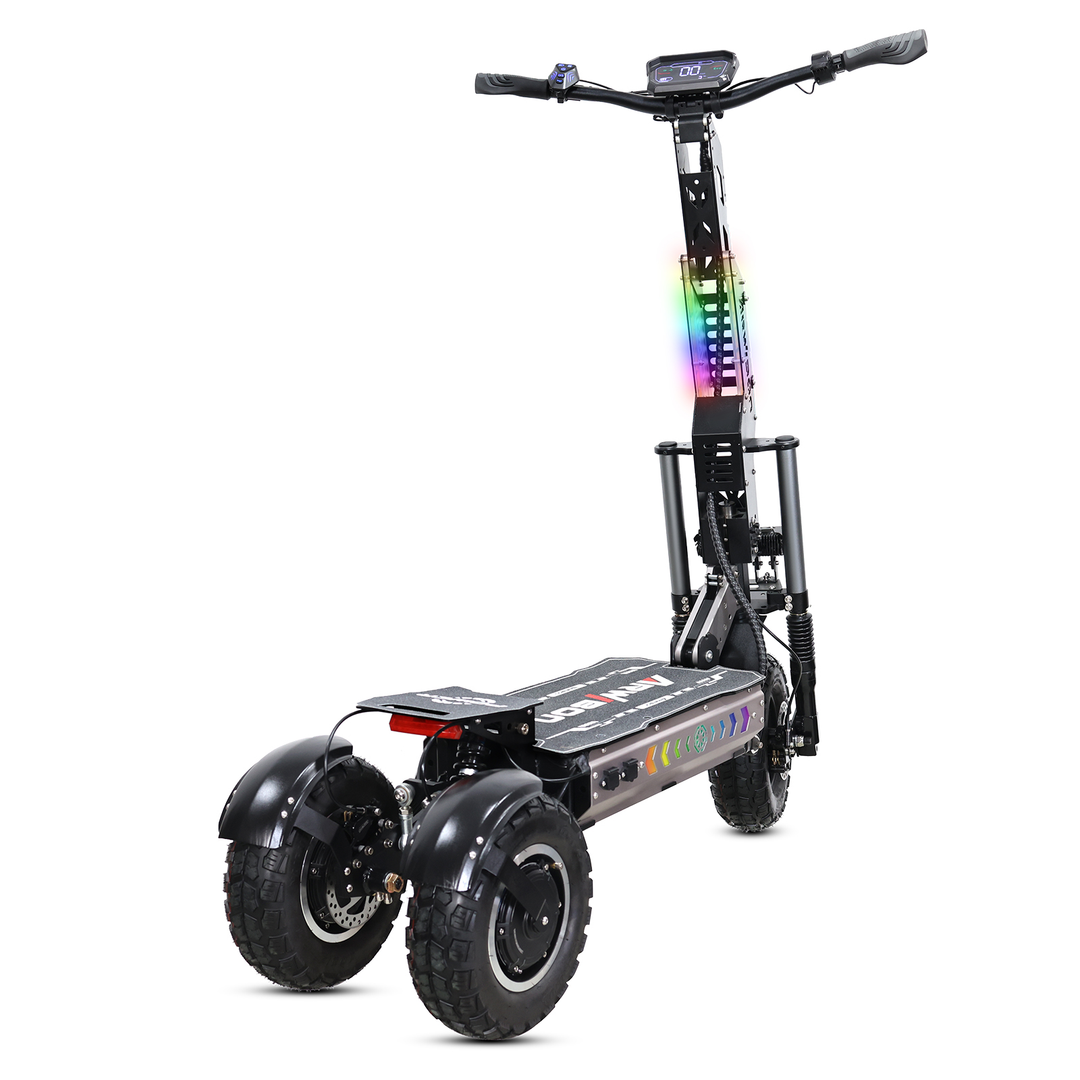MT30 3-Wheel Off-Road Electric Scooter | 6000W Dual Motor (3000W*2), 60V 27Ah Battery, 40 MPH, Triple Oil Brakes &amp; 3x13" All-Terrain Tires Trike E-Scooter