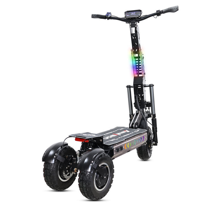 MT30 3-Wheel Off-Road Electric Scooter | 6000W Dual Motor (3000W*2), 60V 27Ah Battery, 40 MPH, Triple Oil Brakes &amp; 3x13" All-Terrain Tires Trike E-Scooter