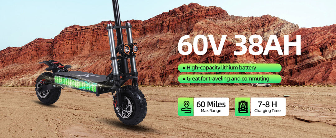 J30MAX 고속 오프로드 스쿠터 - 3000W*2, 90-100KM 주행거리, 듀얼 디스크 브레이크