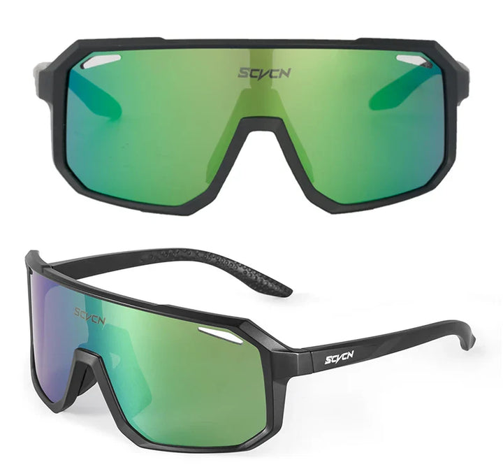 SCVCN UV400 Cycling Sunglasses - Ultralight 34g Sports Eyewear - HD Wide View Protection for Running, MTB, Golf &amp; Travel (PGXC-KE-X63)
