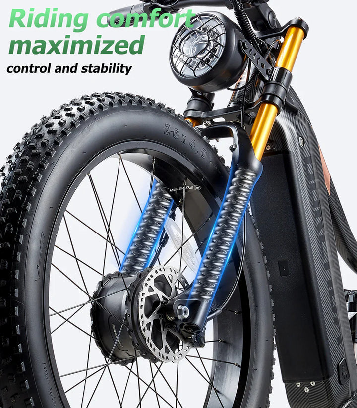 BURCHDA HC26 Electric Bike Available in Single 1000W or Dual 2000W Motor Configurations