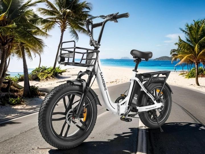 Samebike C05 Pro Step-Through Foldable Fat Tire Electric Bike with 500W Motor