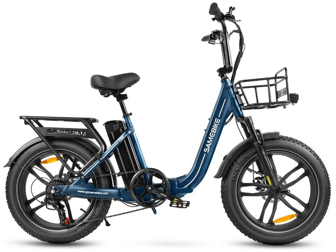 Samebike C05 Pro Step-Through Foldable Fat Tire Electric Bike with 500W Motor