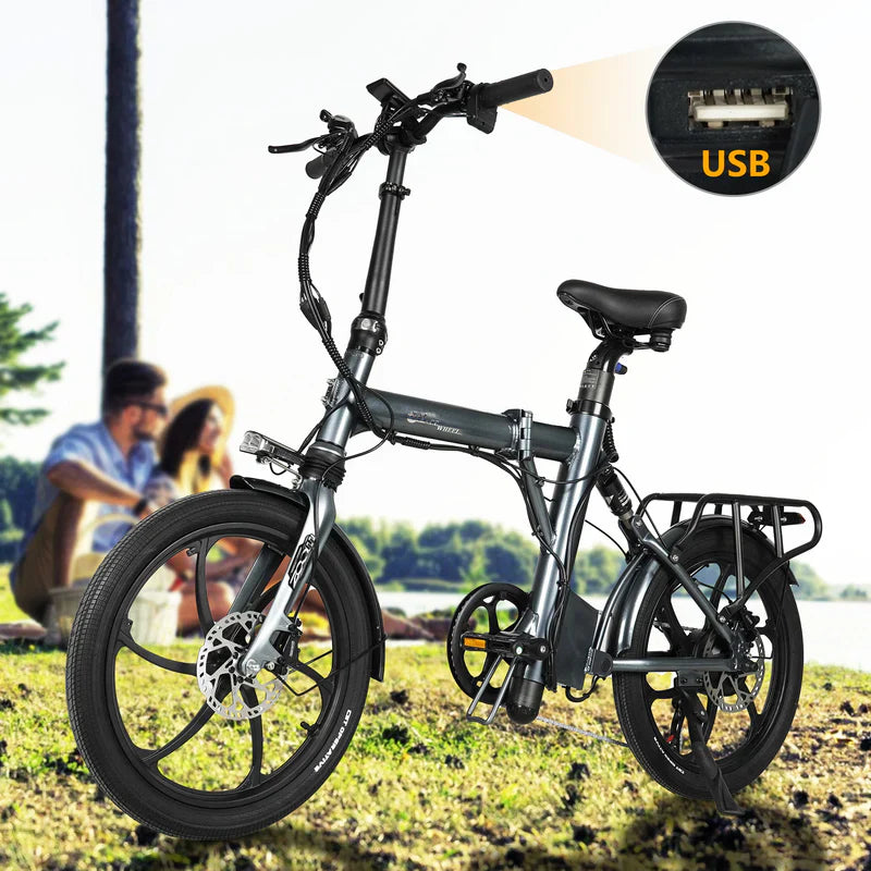 CMACEWHEEL EM20 Folding Electric Bike with Hidden Battery and IP65 Protection