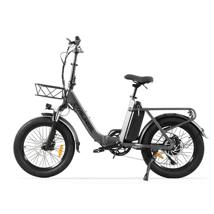 COSWHEEL Y20L 20" Step-Thru Electric Bike Peak 1200W Motor 48V 15Ah Battery