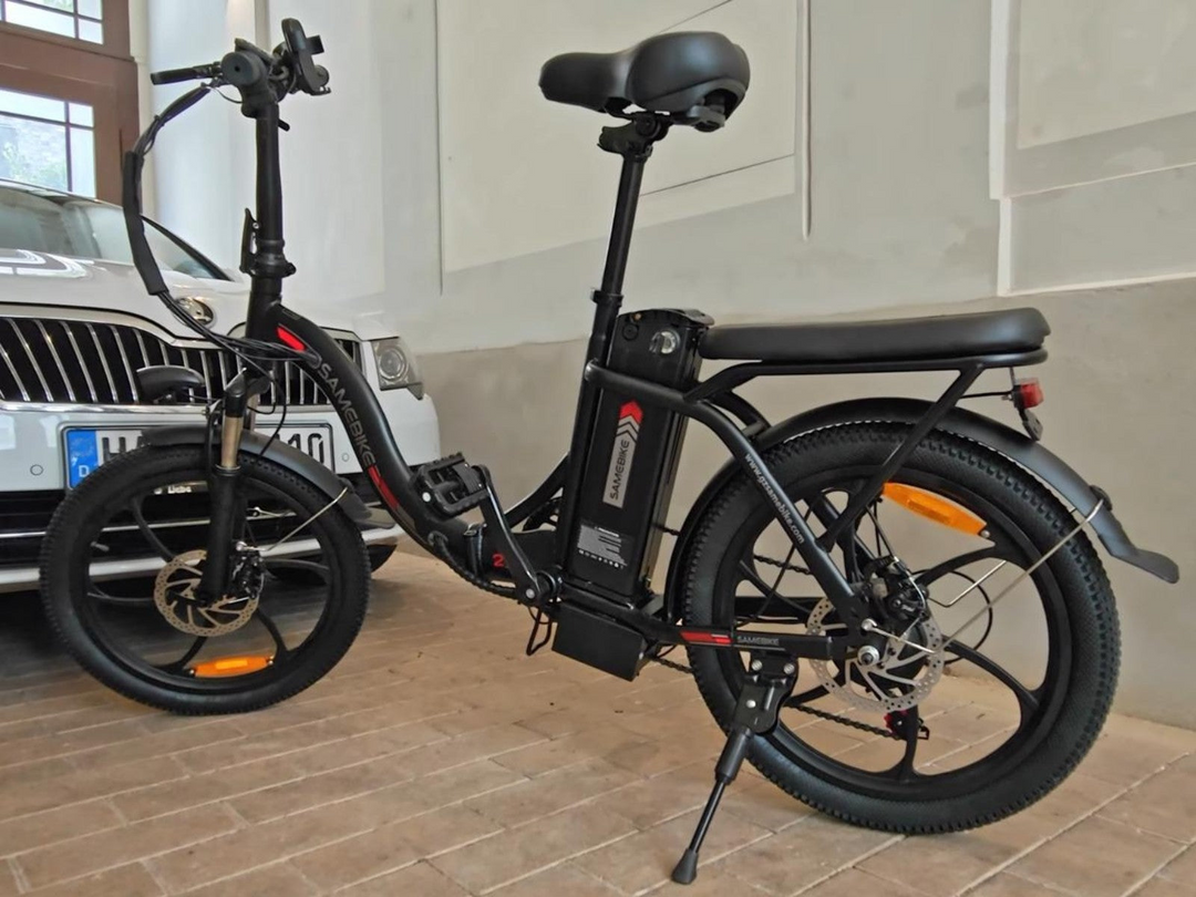 Samebike CY20 Portable Commuter Electric Bike with Phone Holder and Comfort Handlebar
