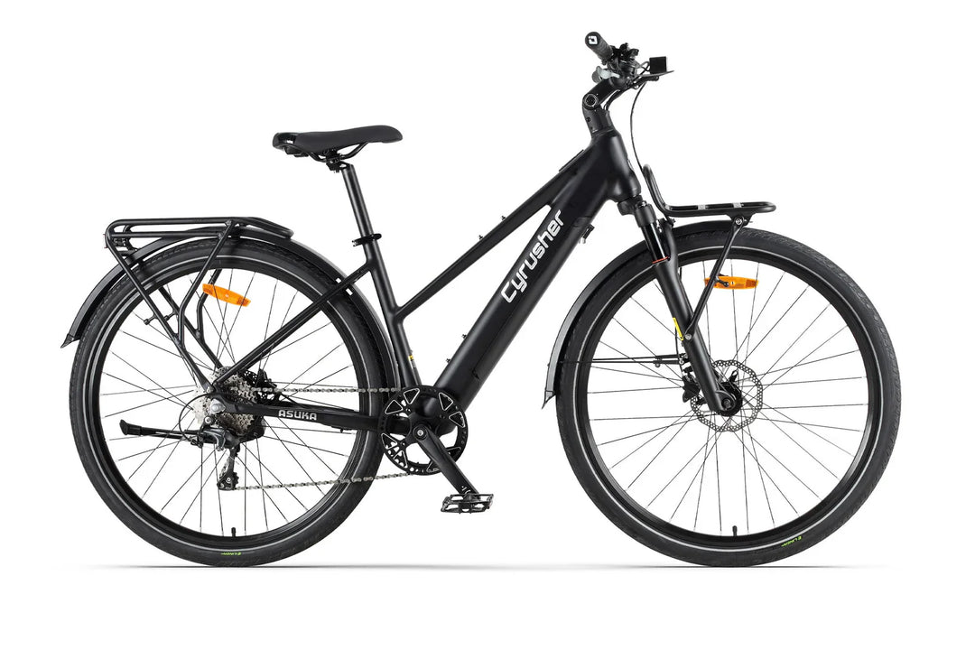Cyrusher Asuka Step-Thru Trekking Electric Bike with Shimano 4700 10-Speed and OLED Display
