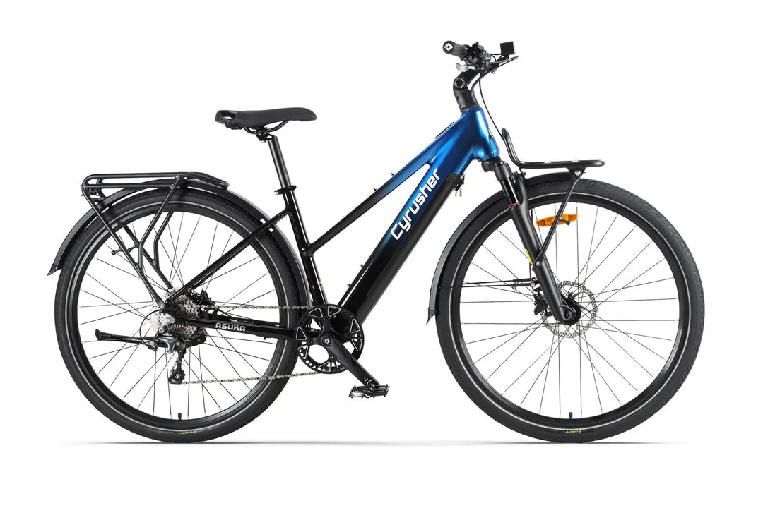 Cyrusher Asuka Step-Thru Trekking Electric Bike with Shimano 4700 10-Speed and OLED Display