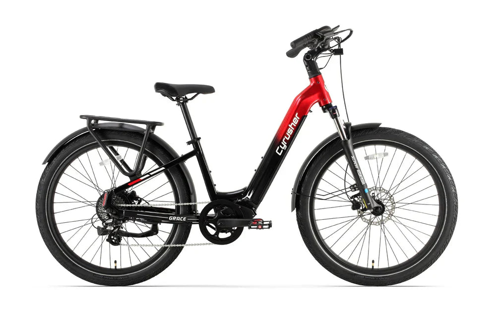 CYRUSHER Grace City Electric Bike with Shimano 8-Speed for Smooth Urban Riding
