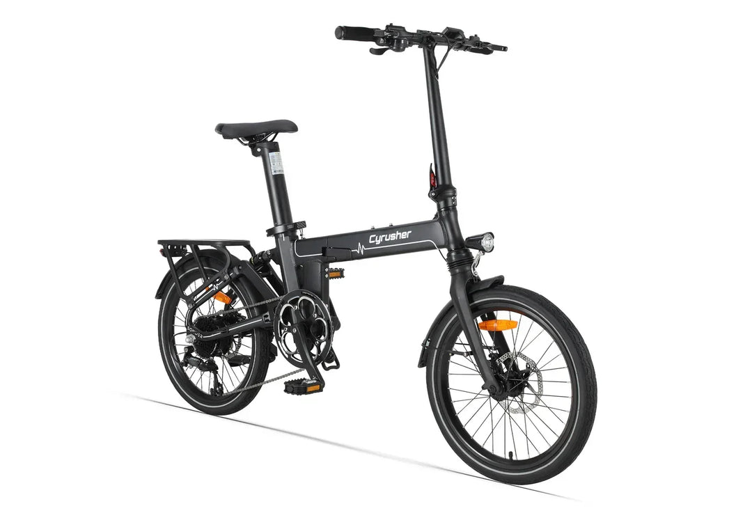 Cyrusher Sonder Folding Electric Bike with Saddle-Integrated Battery and Rear Suspension