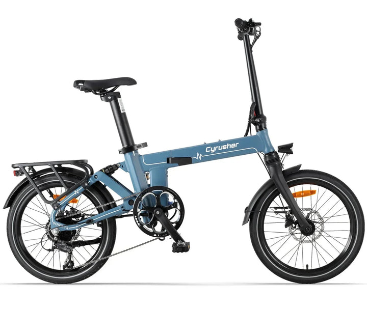 Cyrusher Sonder Folding Electric Bike with Saddle-Integrated Battery and Rear Suspension