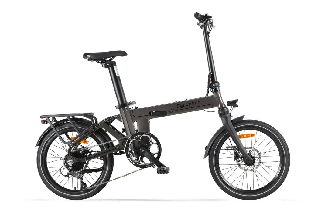 Cyrusher Sonder Folding Electric Bike with Saddle-Integrated Battery and Rear Suspension