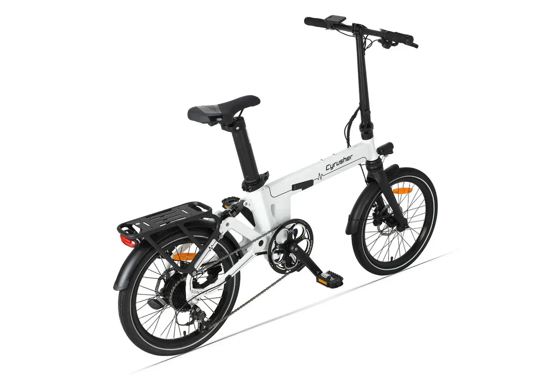 Cyrusher Sonder Folding Electric Bike with Saddle-Integrated Battery and Rear Suspension