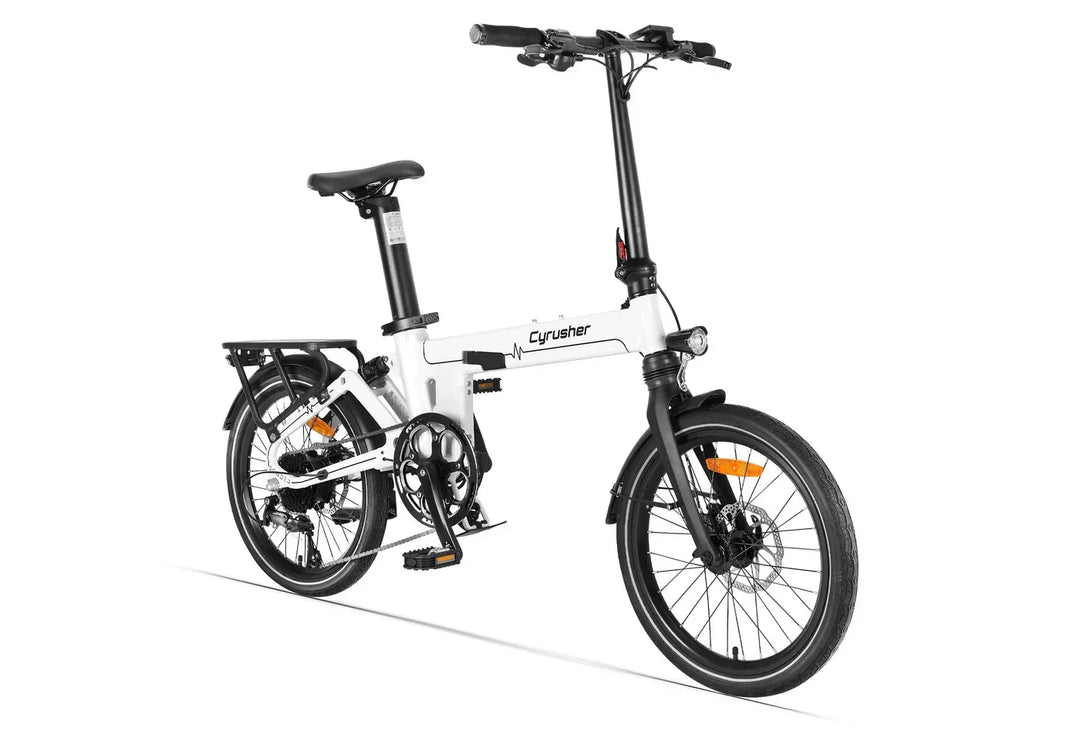 Cyrusher Sonder Folding Electric Bike with Saddle-Integrated Battery and Rear Suspension