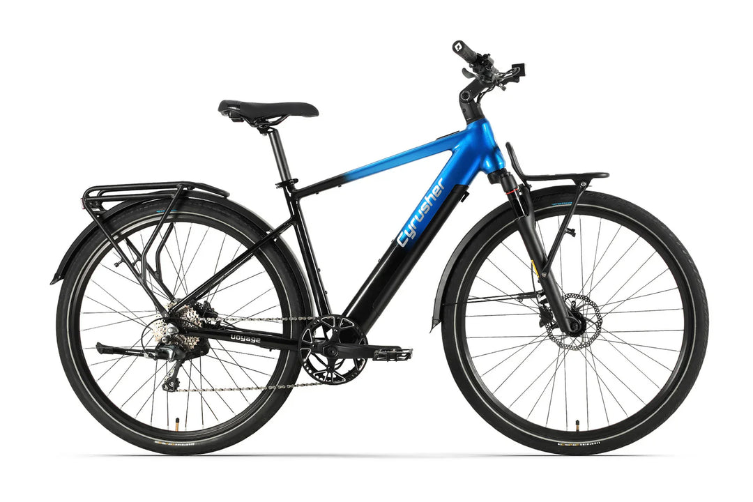 Cyrusher Voyage Trekking Electric Bike with Shimano 10-Speed and OLED Display
