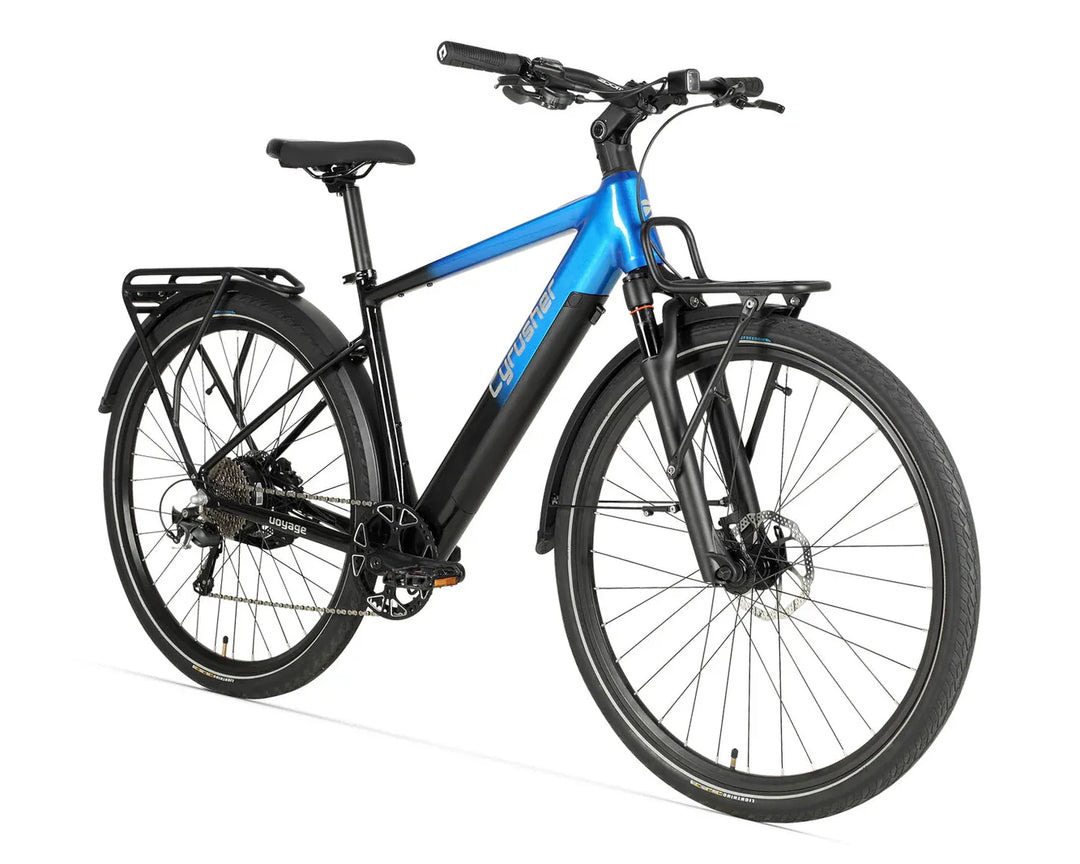 Cyrusher Voyage Trekking Electric Bike with Shimano 10-Speed and OLED Display