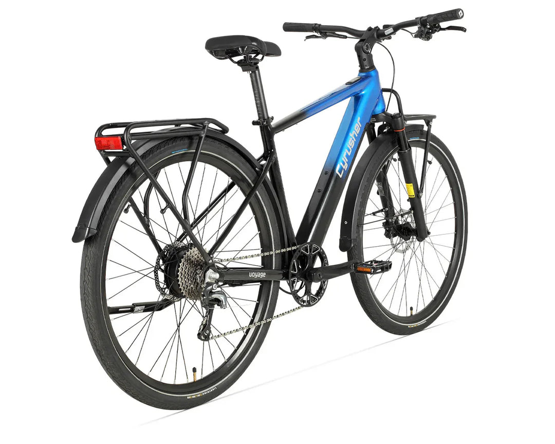 Cyrusher Voyage Trekking Electric Bike with Shimano 10-Speed and OLED Display