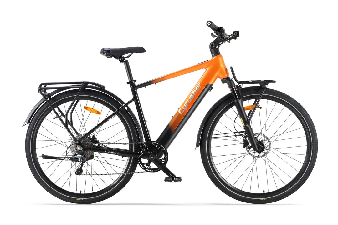 Cyrusher Voyage Trekking Electric Bike with Shimano 10-Speed and OLED Display