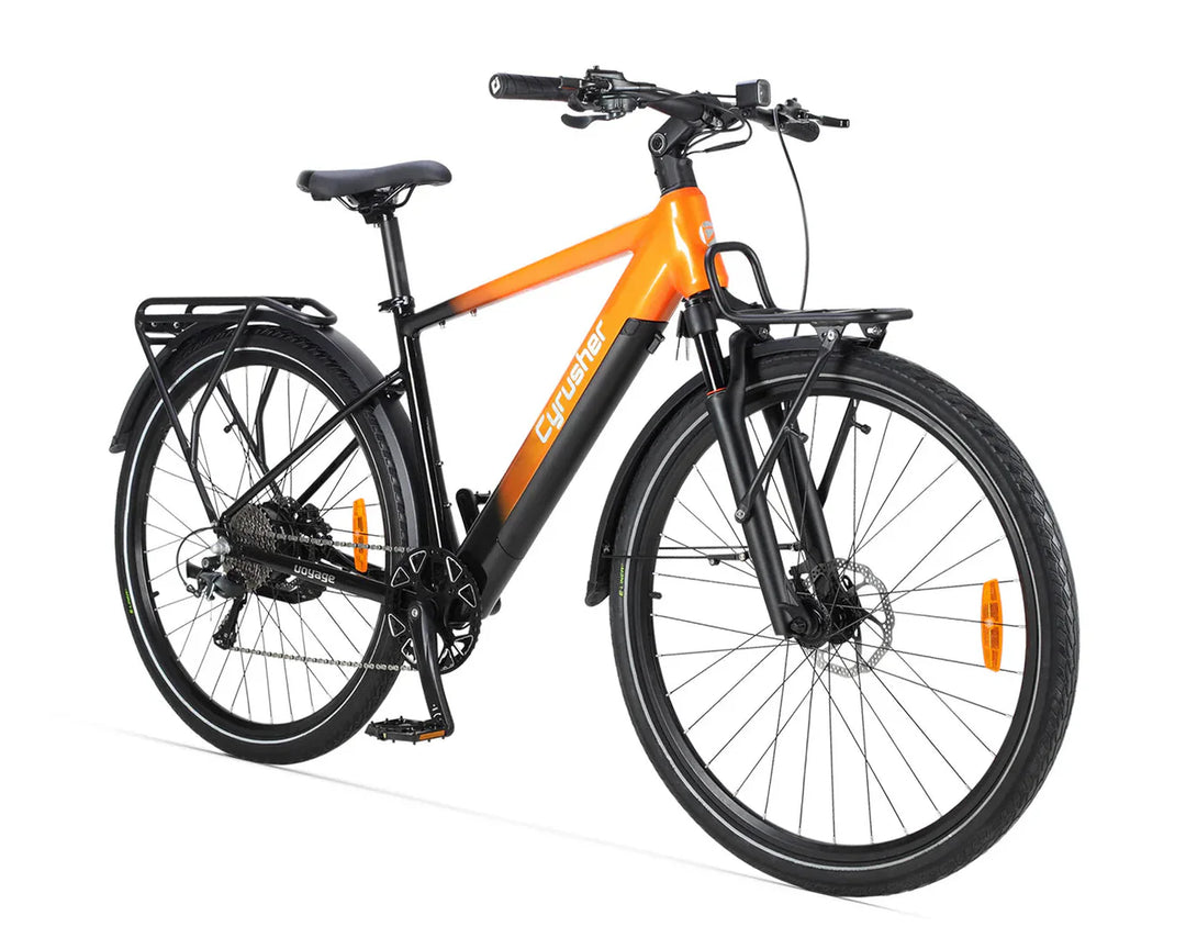 Cyrusher Voyage Trekking Electric Bike with Shimano 10-Speed and OLED Display