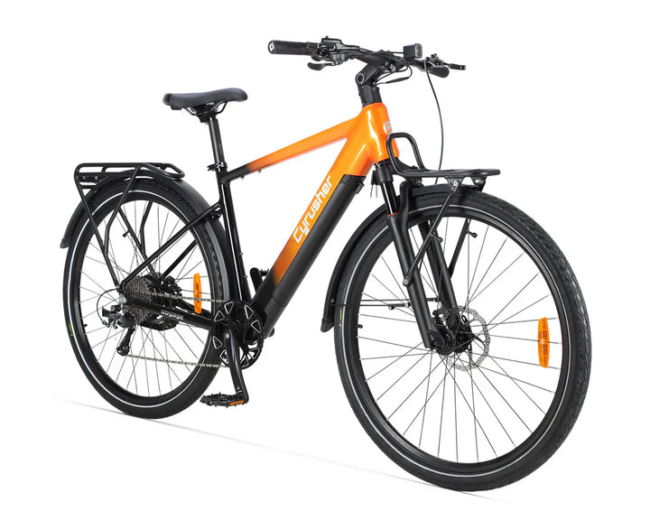 Cyrusher Voyage Trekking Electric Bike with Shimano 10-Speed and OLED Display