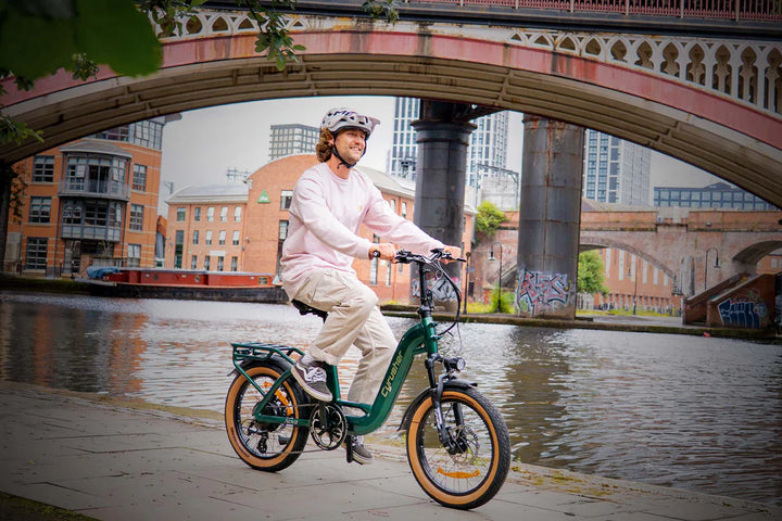 Cyrusher Nova Step-Thru Electric Bike with Torque Sensor and Shimano Hydraulic Disc Brakes