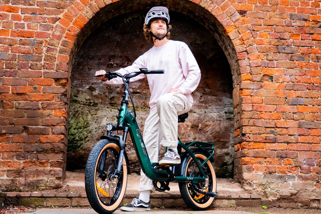 Cyrusher Nova Step-Thru Electric Bike with Torque Sensor and Shimano Hydraulic Disc Brakes