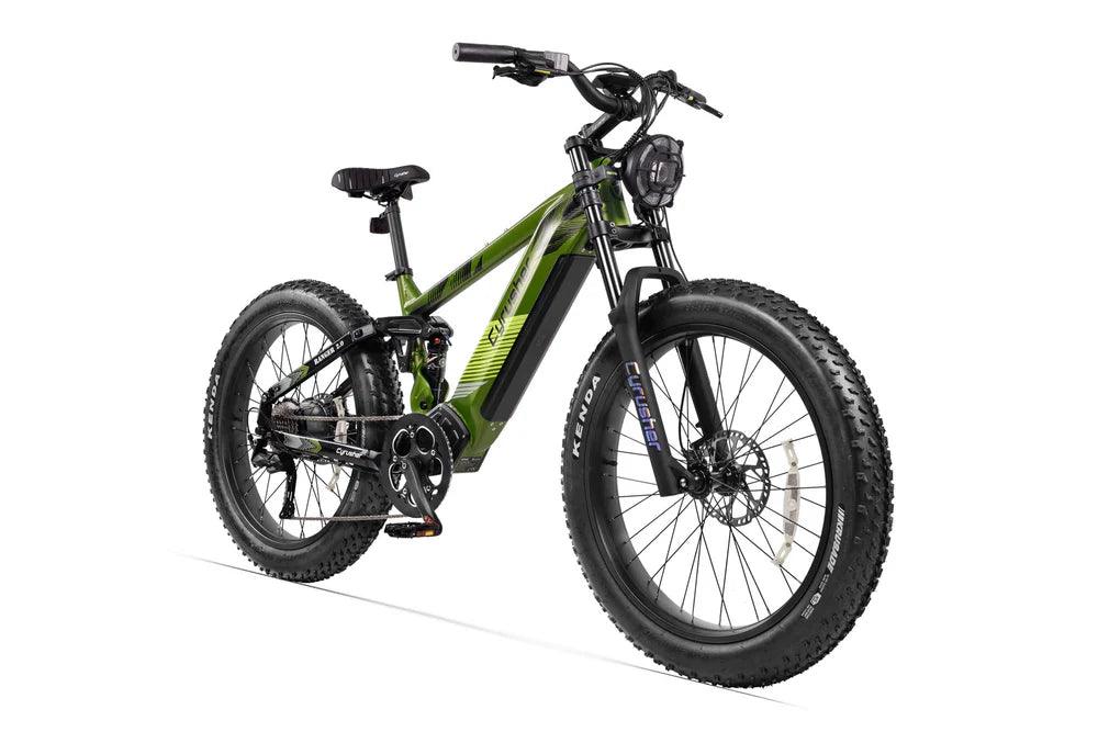 Cyrusher Ranger 2.0 All-Terrain Electric Bike with 52V Motor and Full Suspension
