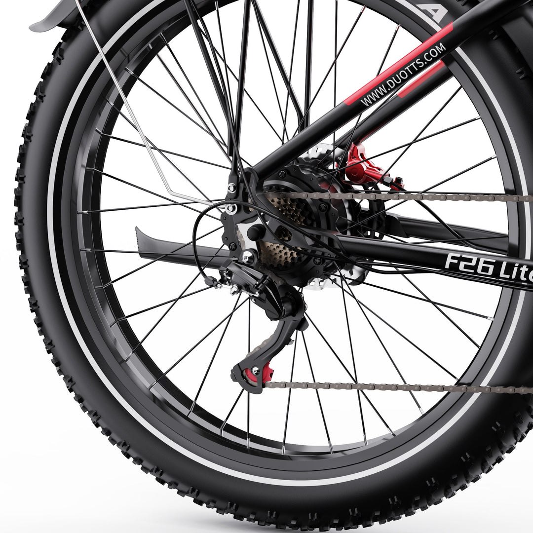 DUOTTS F26 Lite Fat Tire Electric Bike with Kenda Tires and Hydraulic Disc Brakes
