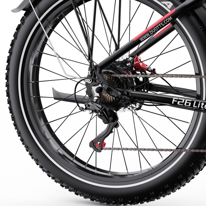 DUOTTS F26 Lite Fat Tire Electric Bike with Kenda Tires and Hydraulic Disc Brakes