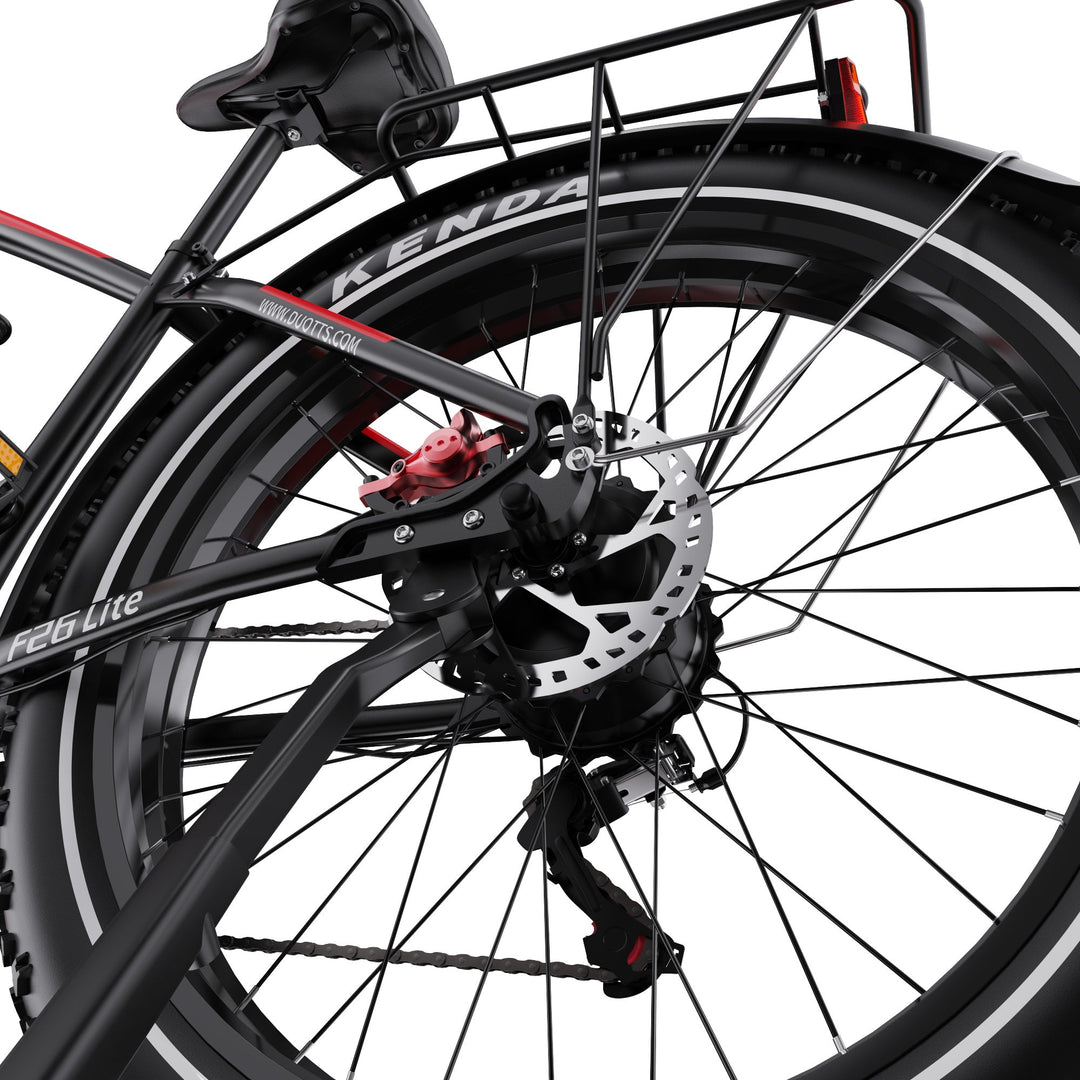 DUOTTS F26 Lite Fat Tire Electric Bike with Kenda Tires and Hydraulic Disc Brakes
