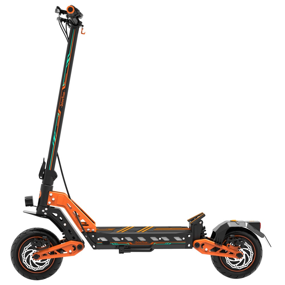 DRIVETRON DT10 10" Off-Road Electric Scooter with 1200W×2 Dual Motor and Turn Signal Option