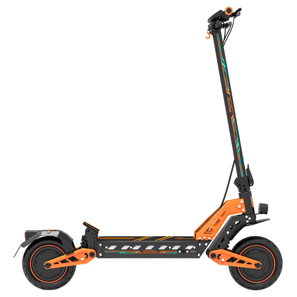DRIVETRON DT10 10" Off-Road Electric Scooter with 1200W×2 Dual Motor and Turn Signal Option