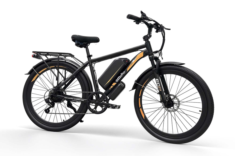 EMOKO EC27 Dual Battery Electric Bike with 150km Long Range, 27.5-Inch Wheels and Rear Rack