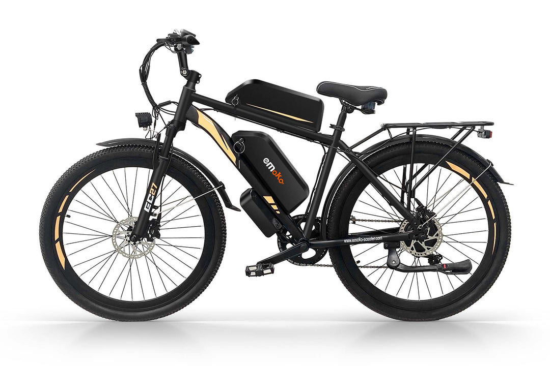 EMOKO EC27 Dual Battery Electric Bike with 150km Long Range, 27.5-Inch Wheels and Rear Rack