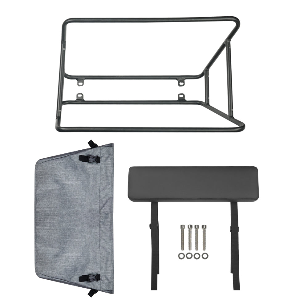 Official Fiido T2 Child Safety Fence Set - Full Surround Protective Rail with Premium Seat Cushion - Cargo E-Bike Kid Carrier Upgrade