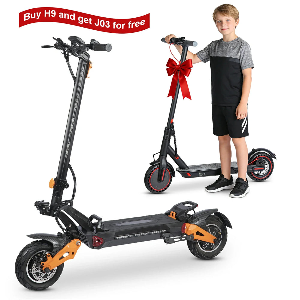 FREEBOY H9 Electric Scooter – 3000W Motor, 50 mph