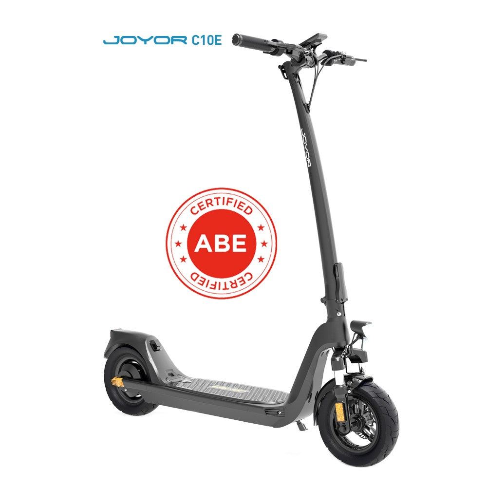 JOYOR C10E 10" ABE-Certified Commuting Electric Scooter with 500W Motor and 48V 10.4Ah Battery