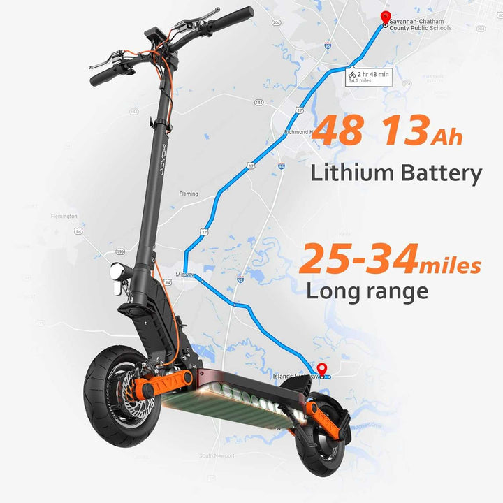 JOYOR S5-Z 10" Foldable Electric Scooter 600W Motor 48V 13Ah Battery for US Riders