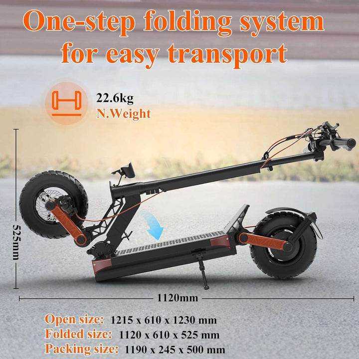 JOYOR S5-Z 10" Foldable Electric Scooter 600W Motor 48V 13Ah Battery for US Riders