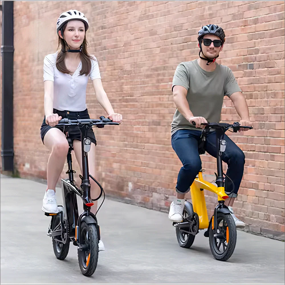 KIXIN H1 MAX 14" Flying Fish Mini City Electric Bike 250W Motor 36V 7.6Ah Battery