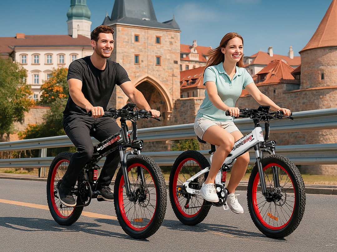 Samebike LO26 Plus 26" Fat Tire Foldable Electric Mountain Bike with 250W Motor